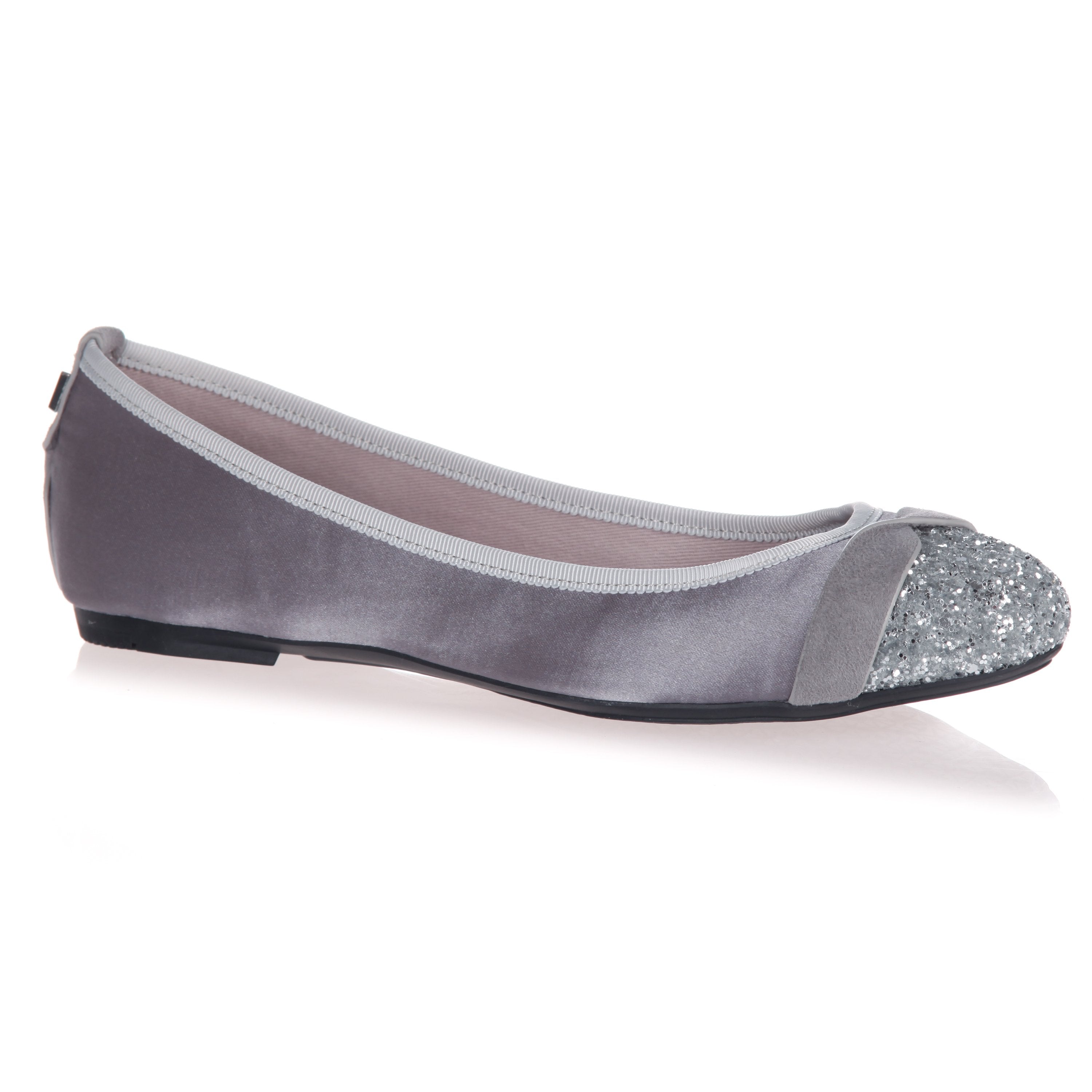 

Charlotte Grey Satin/Silver Glitter