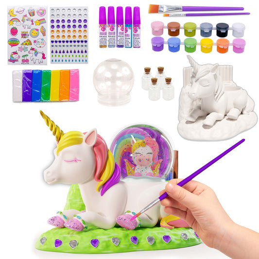 thinkstar Unicorn Pillow Kit - No Sew Unicorn Craft Kit - Gifts