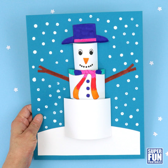 How to Make a Paper Snowman