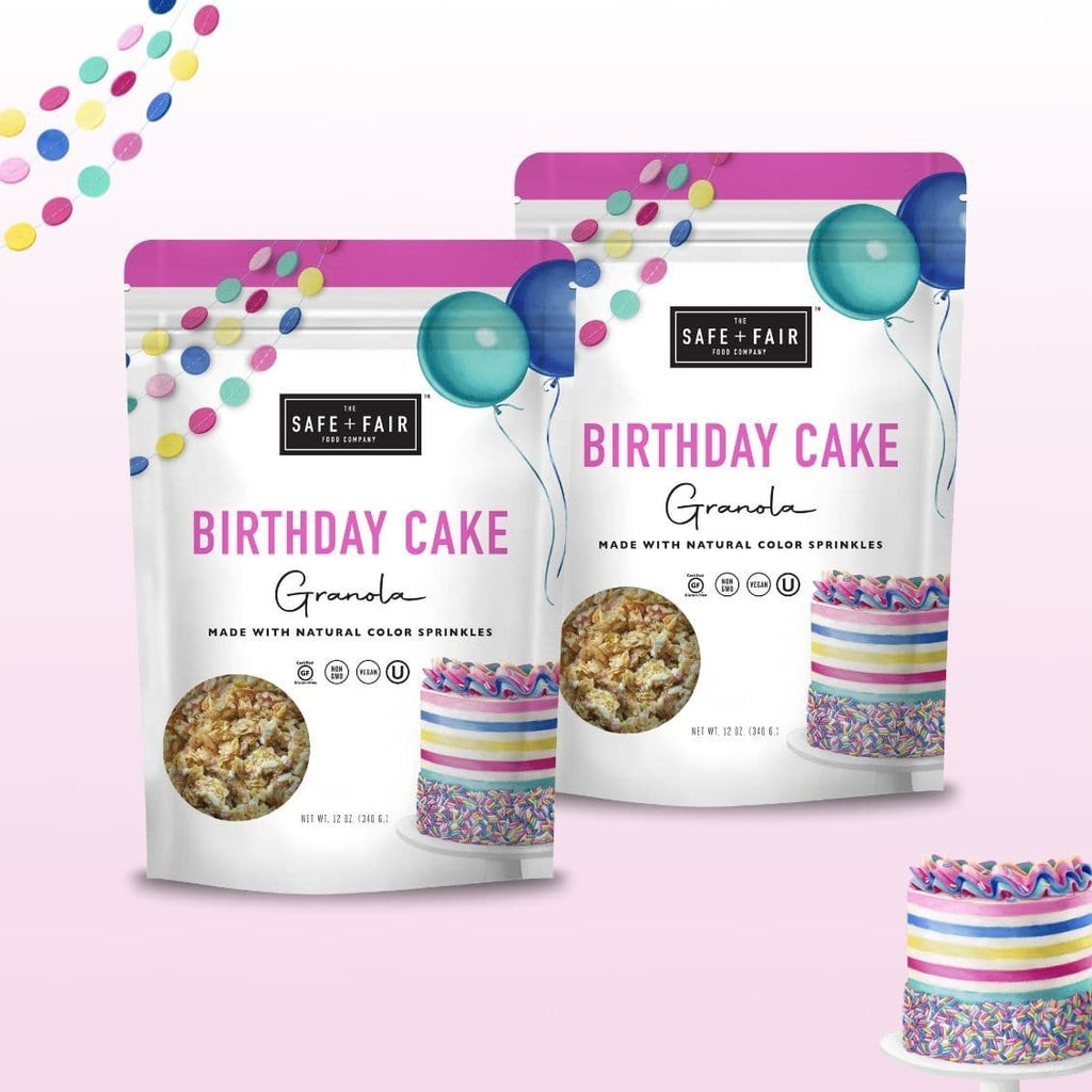 Birthday Cake Granola | Safe + Fair | Clean Label Granola