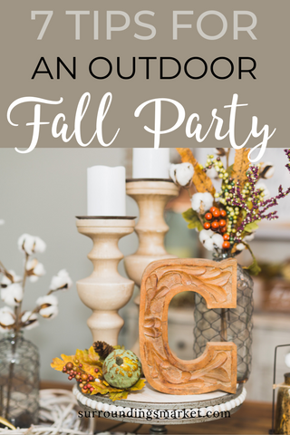 7 tips for an outdoor fall party.