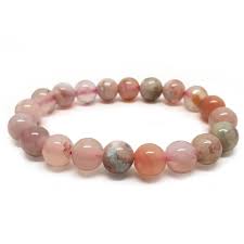 Flower Agate Bracelet 8mm