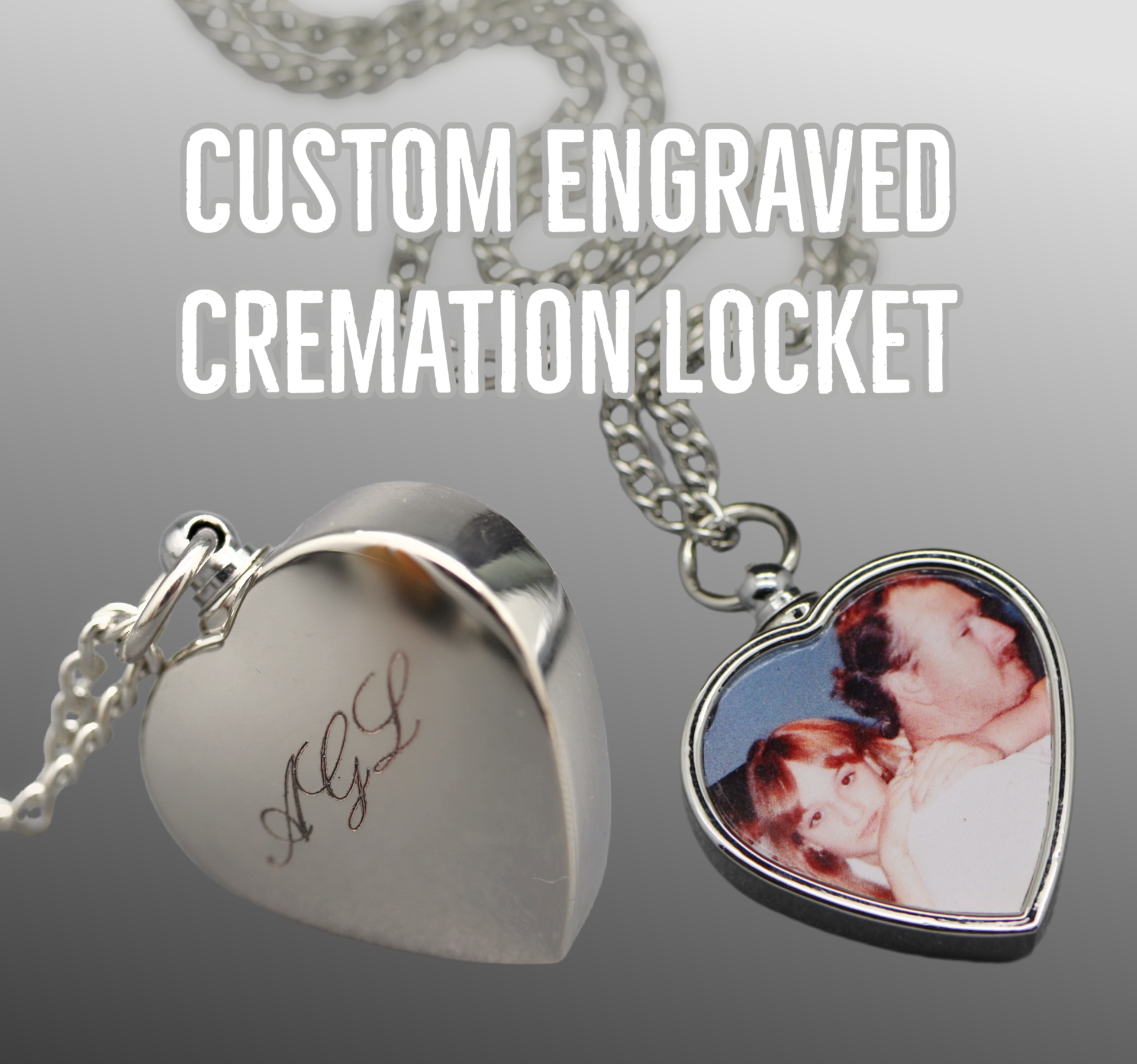 photo engraved urn necklace