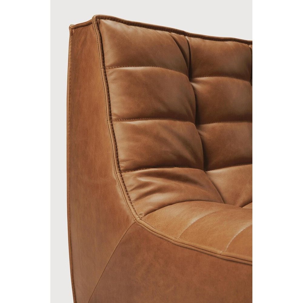 Ready to Ship! N701 Old Saddle Modular Sofa Set with 90° Round Corner on the Right