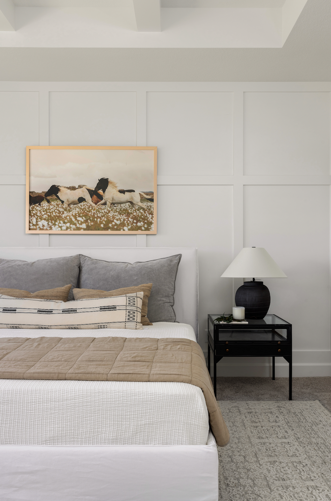 Chambre principale de style cottage moderne