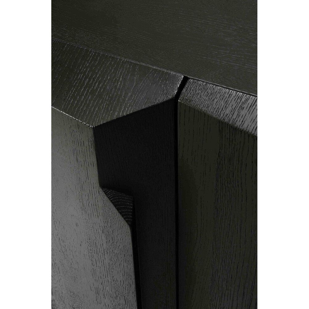 Oak and Black Sideboard for Stairs