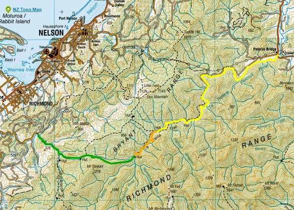 Pelorus River route map