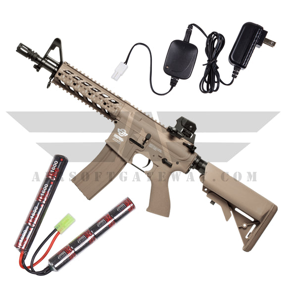 G G Cm16 Raider Combo 9 6v Nunchuck Battery Charger Desert Tan Airsoftgateway Com