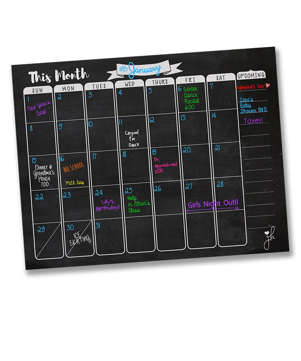 Whiteboard Sticker Monthly Weekly Planner Calendar Dry Erase Paper