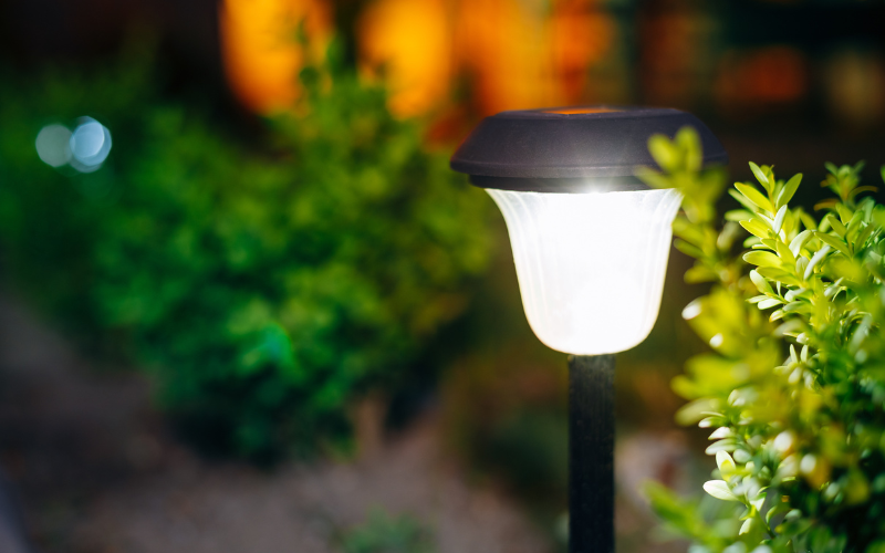 small solar garden light