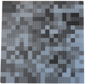 Gray Miner / Stone Mosaic SLAB Lite - 12" x 12"