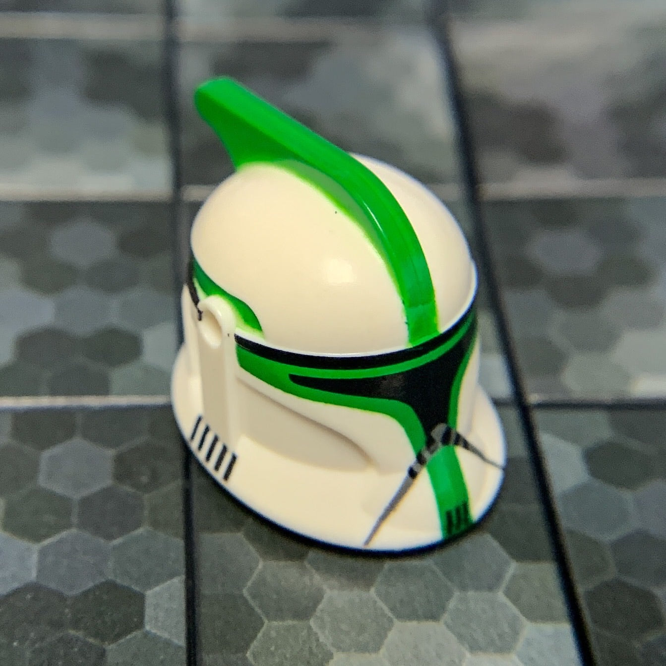 Sergeant Clone Trooper Helmet Phase 1 Green Clone Army Customs The Brick Show Shop