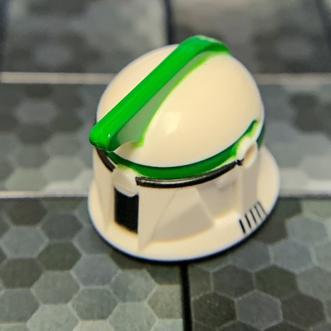 Sergeant Clone Trooper Helmet Phase 1 Green Clone Army Customs The Brick Show Shop