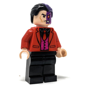 Two-Face (Black Shirt, Red Tie) - LEGO DC Comics Minifigure (2019)