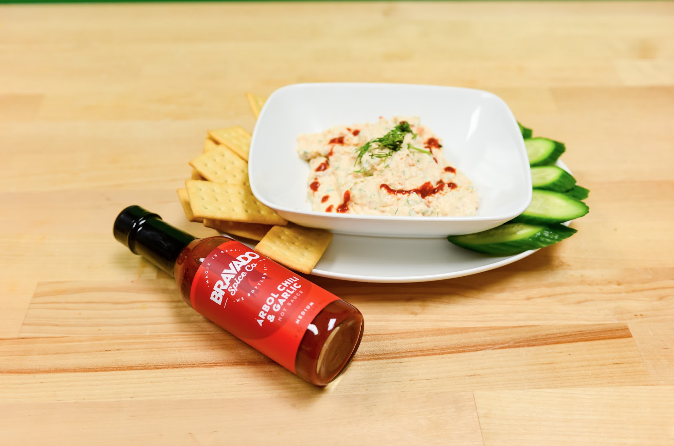 Árbol Chili & Garlic Smoked Salmon Dip, an easy and delicious chip dip perfect for any occasion.