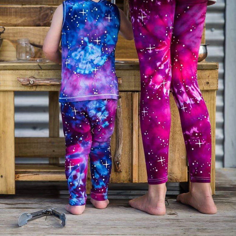 Kids Girl Galaxy Print Leggings