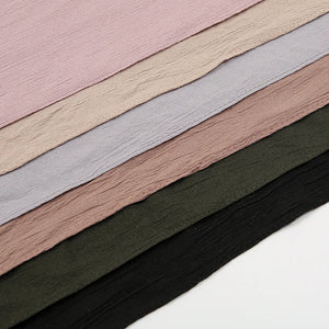 Warda wrinkle hijab(29 Colors) - diyadeen