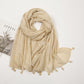 Glitter Tassel Rippled Hijab scarf (13 colors)