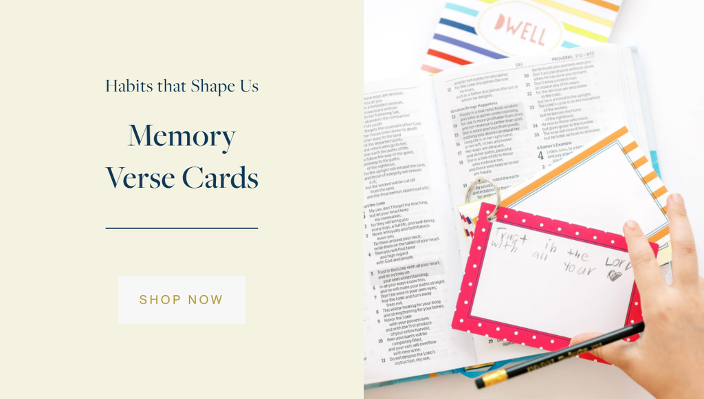 Habits that Shape Us - Memory Verse Cards