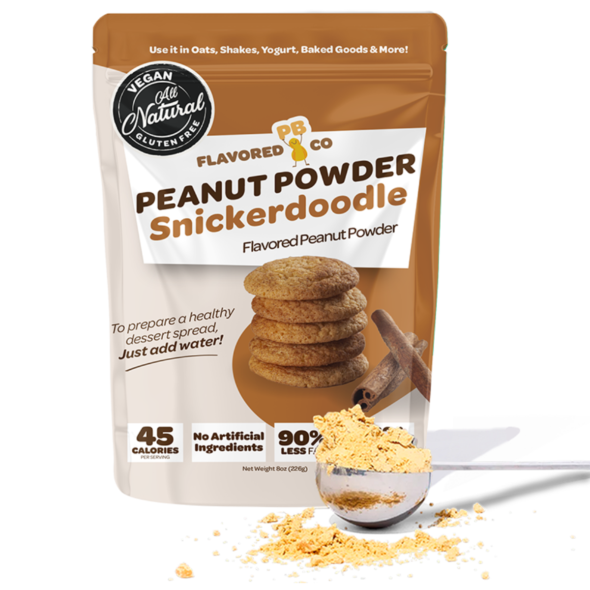 Eggnog Flavored Peanut Powder  Limited Edition - Flavored PB Co.