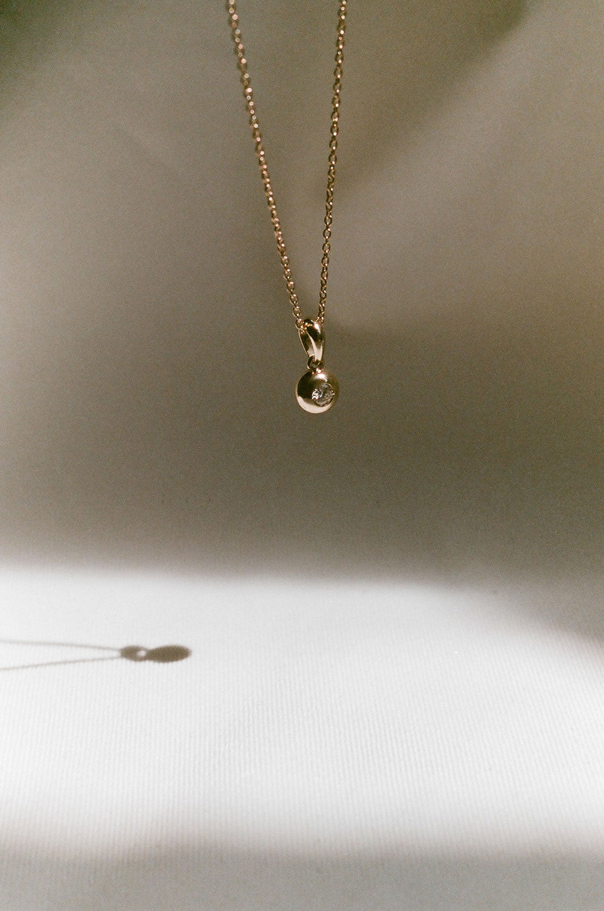 J. Hannah Diamond Form Pendant 14k Gold necklace