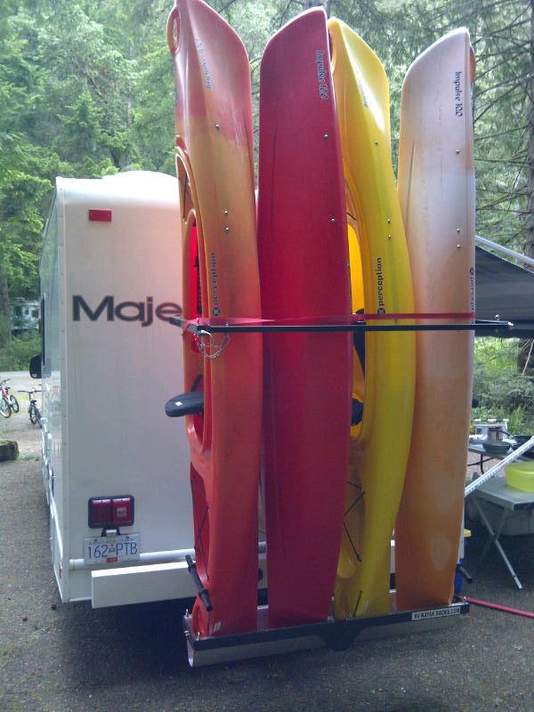 Kr2b56s Rv Vertical Racks For Surfboards Up To Four Kayaks Or Boards