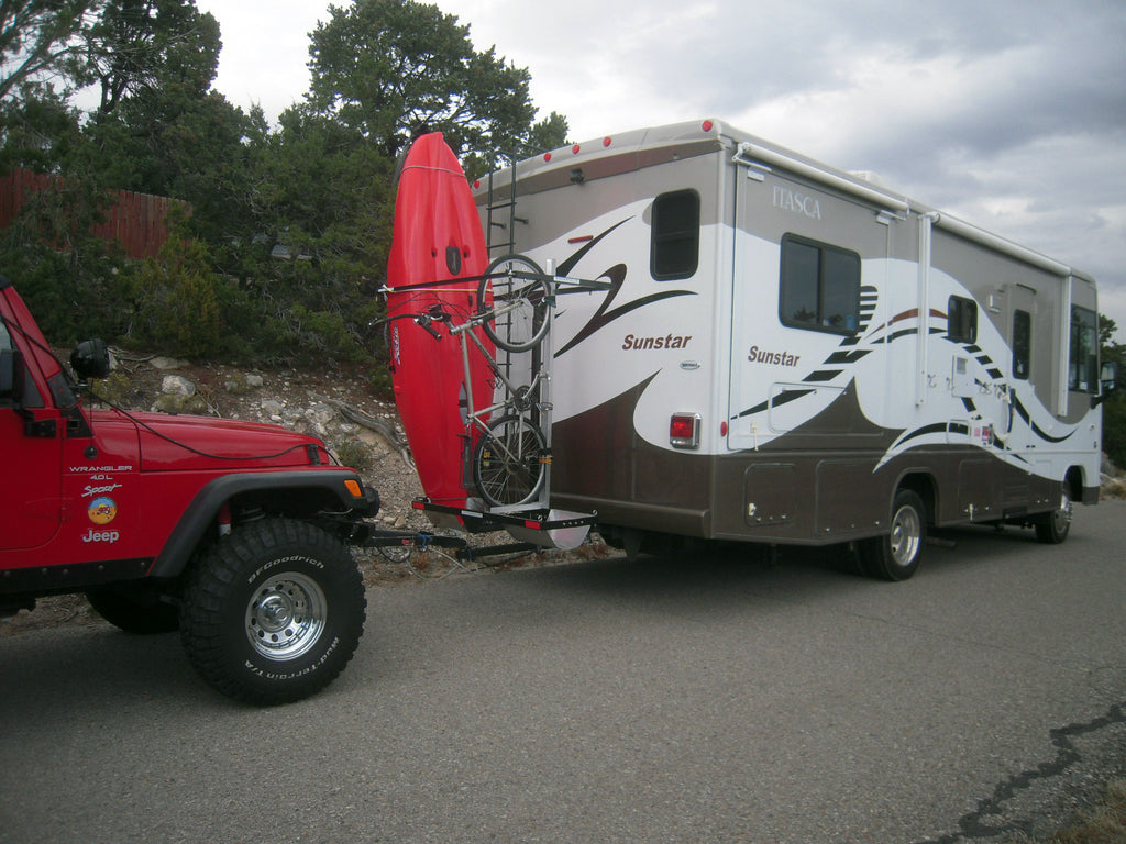 tow bar extension for bike rack