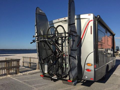 paddle board bike rack