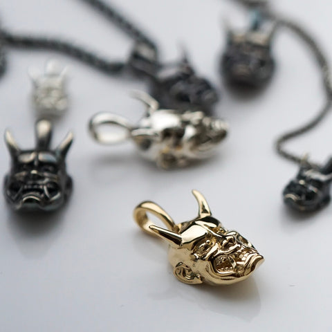 hannya necklace pendant