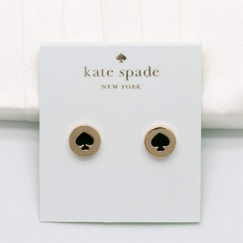 black spade earrings