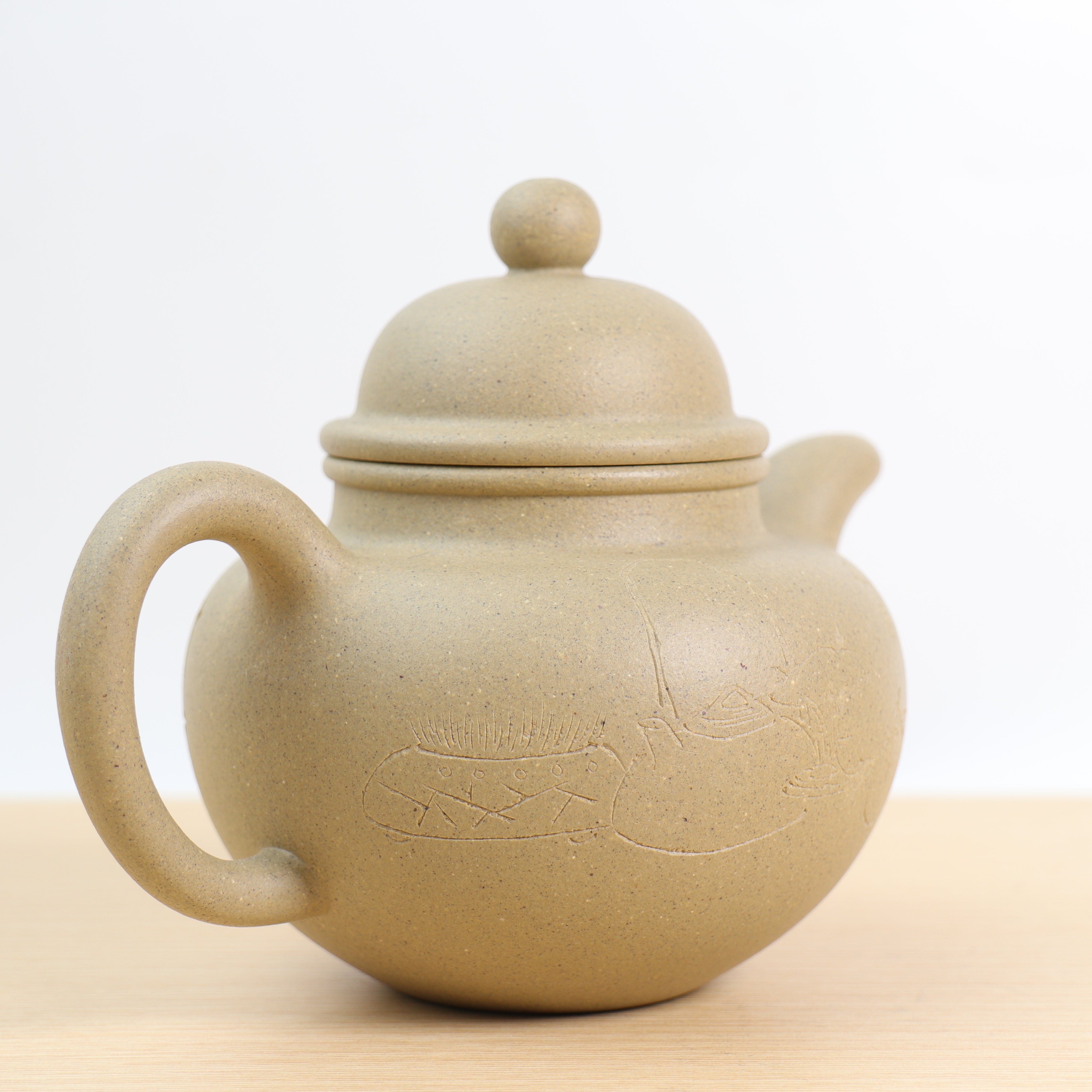 B002 急須 本山緑泥 掇只壺 紫砂壺 中国茶器 茶具 - 陶芸