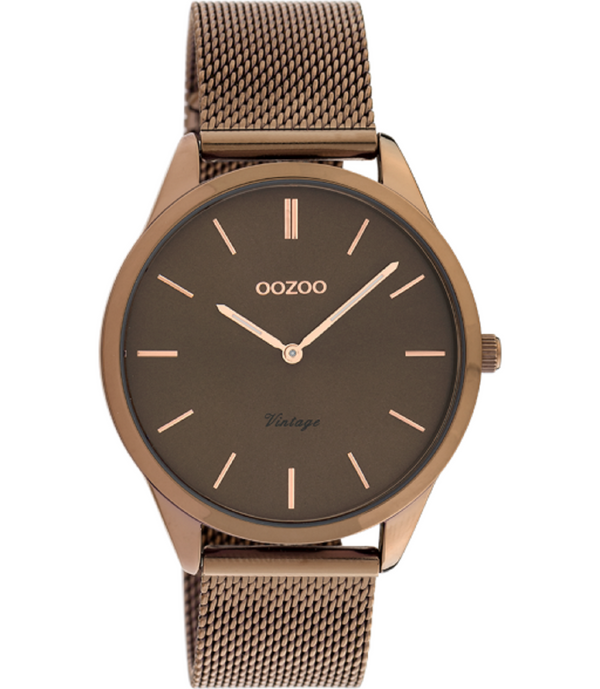 Een zin wandelen les Oozoo Dames horloge-C20009 bruin (38mm) | Bijoutheek