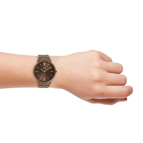 liter Grondig Publiciteit Oozoo Dames horloge-C20106 bruin (38mm) | Bijoutheek