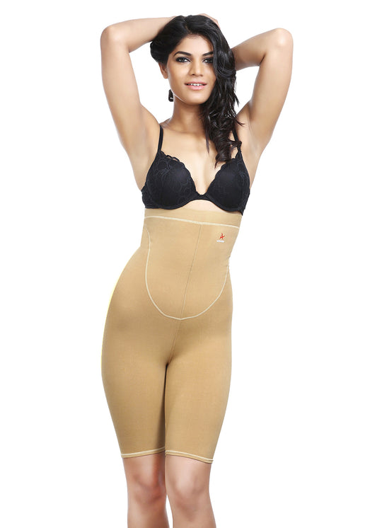 Buy RACHEYTA Tummy Tucker for Women - Medium Waist Anti Rolling Shapewear -  Body Shaper Shorts (M, Skin) at