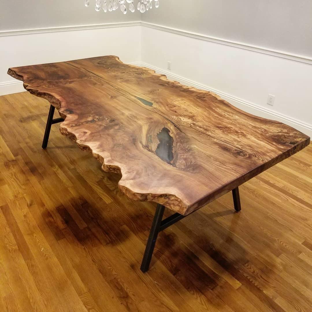 One of a Kind Live Edge Epoxy Countertops For Sale