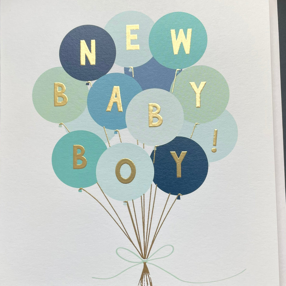 Baby Boy Balloons Card The Eel Catchers Daughter