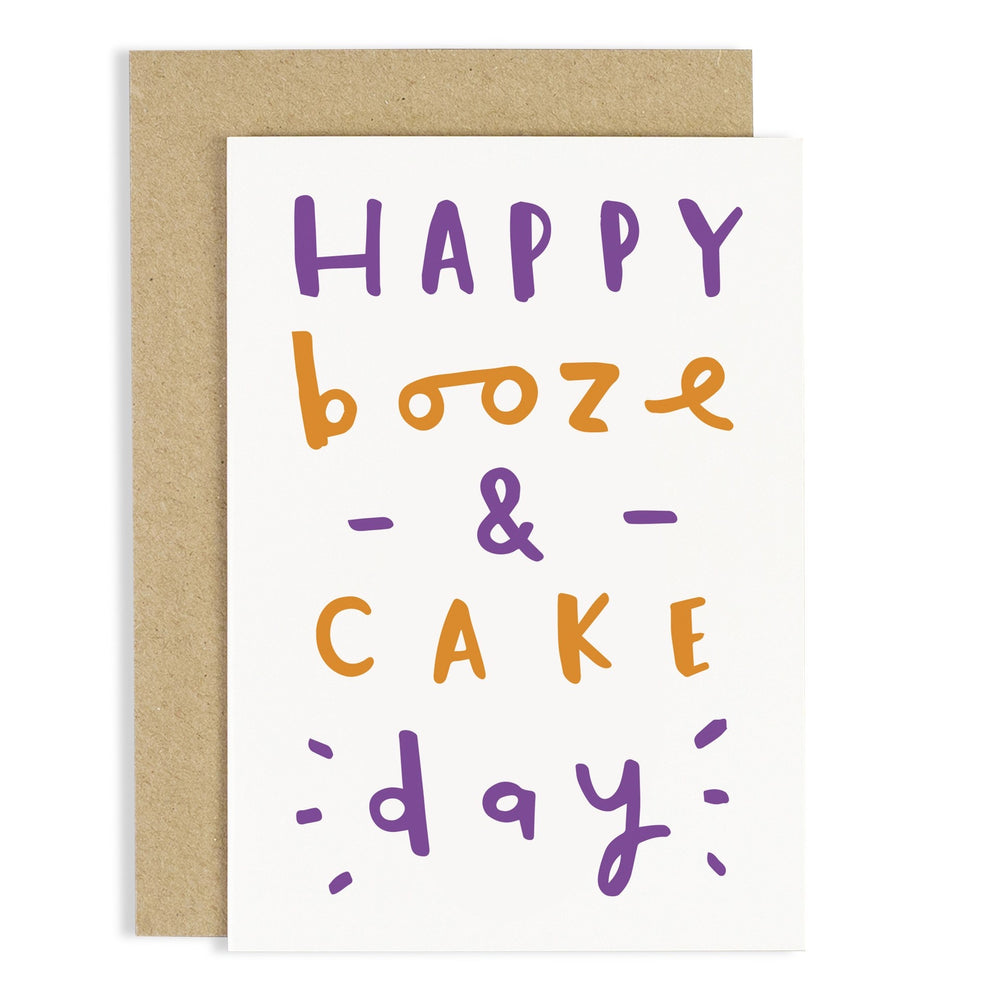 Booze And Cake Day Card The Eel Catchers Daughter