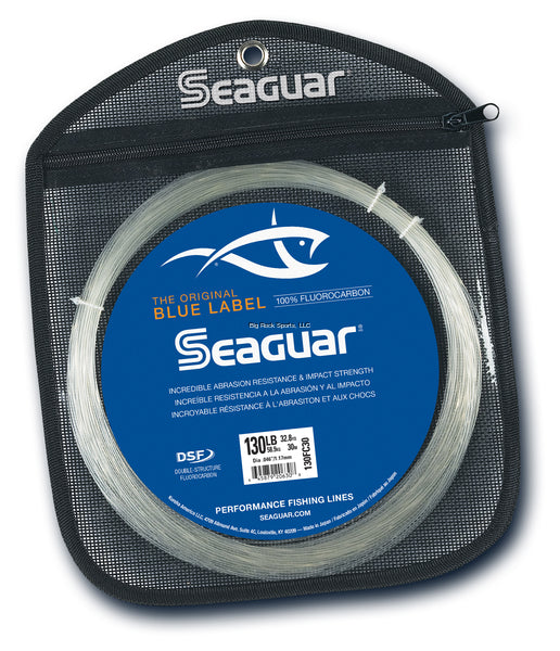 Seaguar Blue Label Fluorocarbon Leader Line (25, 50, 100yd)
