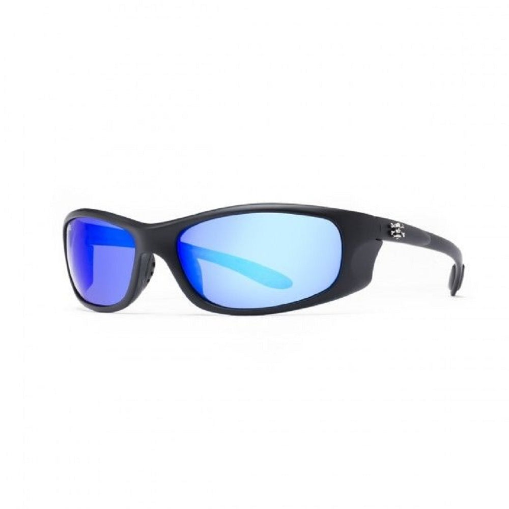 Calcutta Walker Discover Series Shiny Black/Blue Mirror Sunglasses