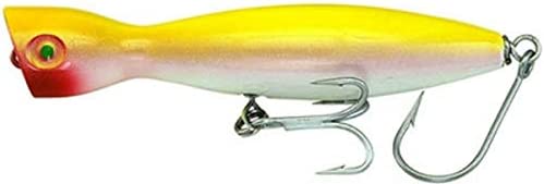 Heddon Baby Lucky 13 Popper 2 5/8, 3/8 oz, Red Head, Floating