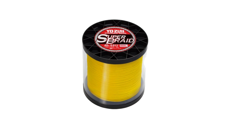 Yo-Zuri SuperBraid Braided Line Bulk Spools [30-80lb, 3300yd, Five Col