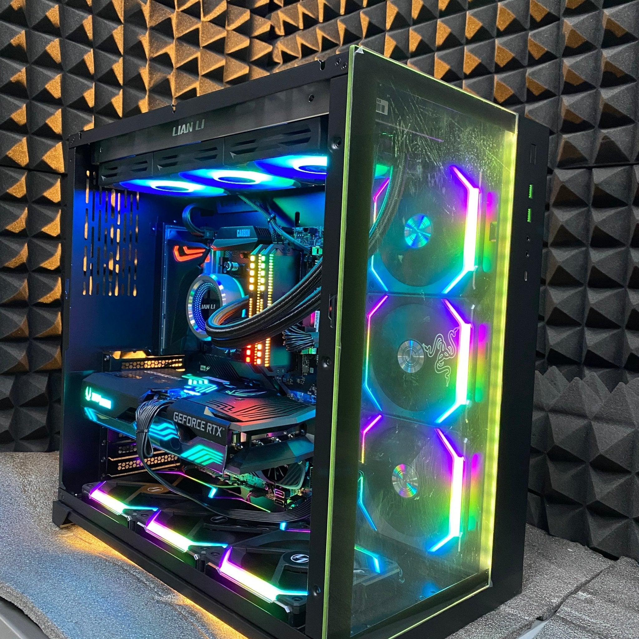 Pre Built Lian Li O11 Razer Edition Gaming Pc Amd Ryzen 7 5800x W Zotac Geforce Rtx 3070 Amp Holo 8gb Gpu Store 974 ستور ٩٧٤