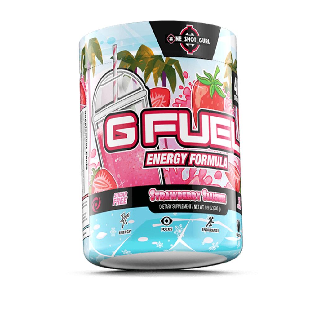 Gfuel Energy Formula Strawberry Slushie Flavor 280g مسحوق طاقة