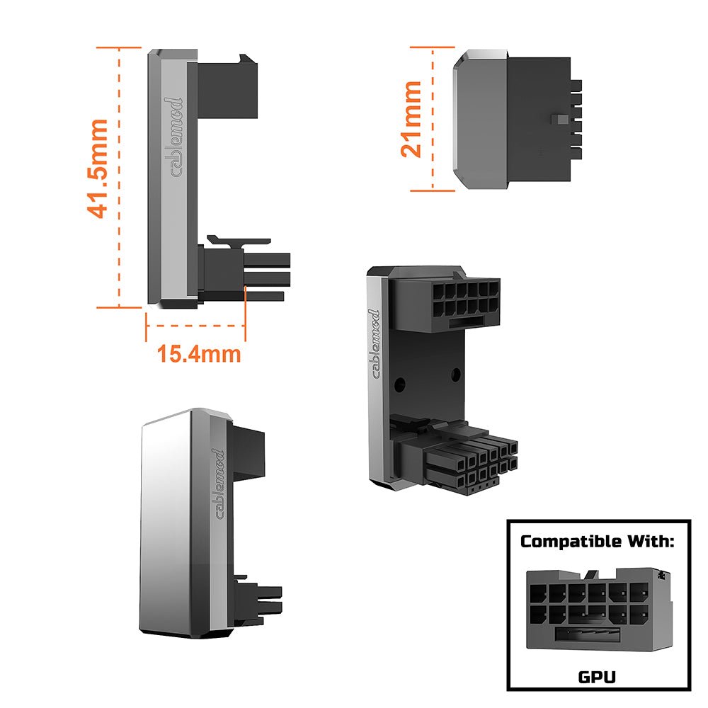 Cablemod 12vhpwr 180 Degree Variant A Angled Adapter Black محول Store 974 ستور ٩٧٤ 