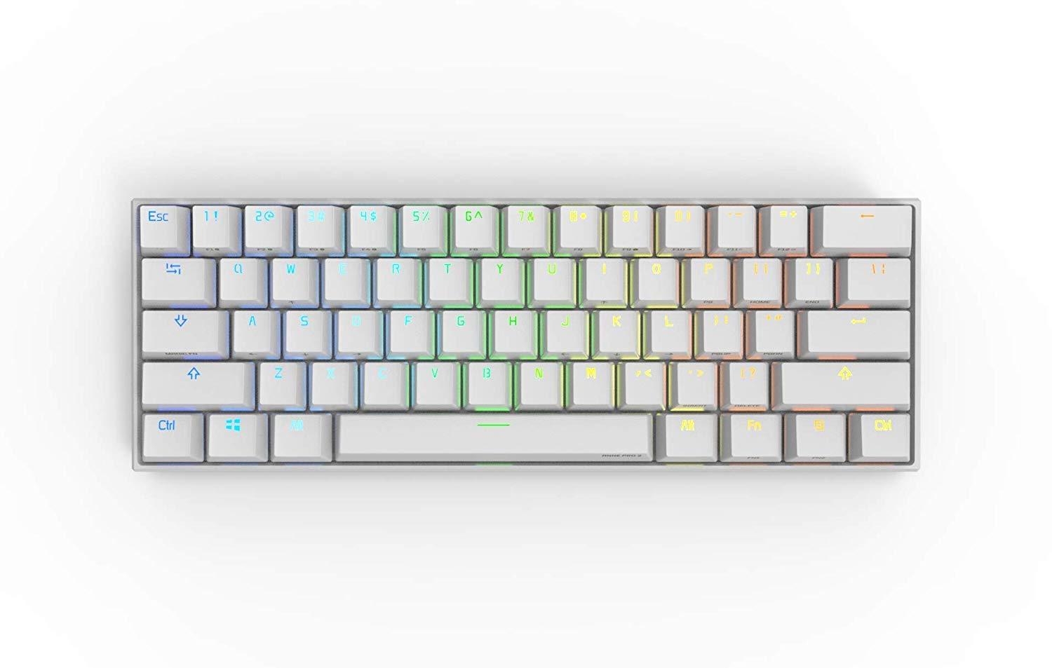 Две клавиатуры одновременно. Anne Pro 2 White. Anne Pro 2 клавиатура. Obins Anne Pro 2 White. Anne Pro 2 Blue Switch.