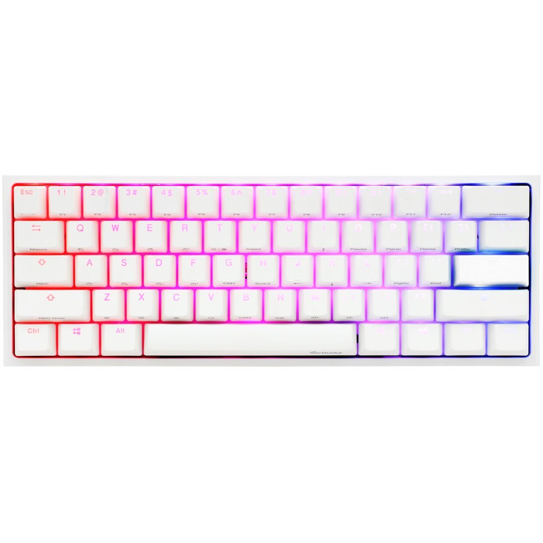 Ducky One 2 Mini Rgb Pure White Silent Red Store 974 ستور ٩٧٤