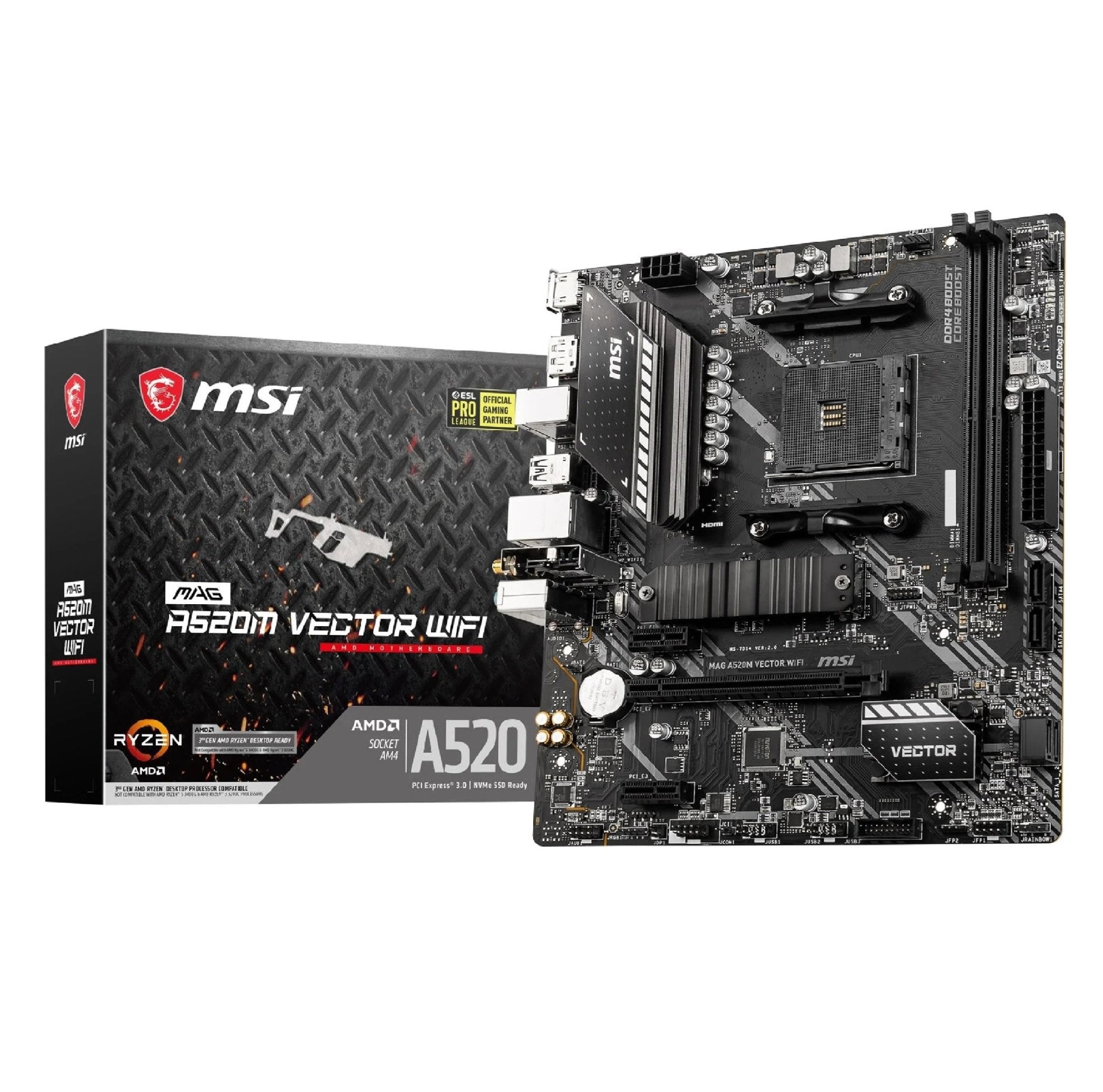 Msi Mag A5m Vector Wifi Motherboard Store 974 ستور ٩٧٤