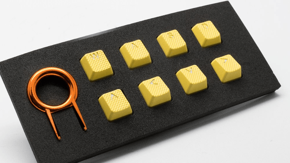 Tai Hao 8 Key Abs Rubber Keycaps Yellow Store 974 ستور ٩٧٤