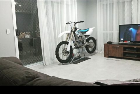 Ways to store a dirt bike