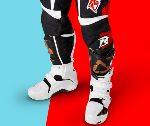 Moto boots being worn is essential for rider safety the feet and ankles are so vulnerable from so many aspects. Sharp dirt bike pegs, high speeds, and big impacts. The feet and ankles are the first body part to take the abuse which is why mx boots are so important. 